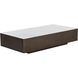 Lenay 66 X 33.75 inch White / Dark Bronze Coffee Table